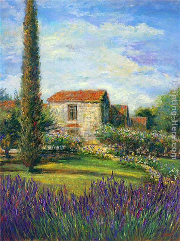 Morning in Spain I painting - Michael Longo Morning in Spain I art painting